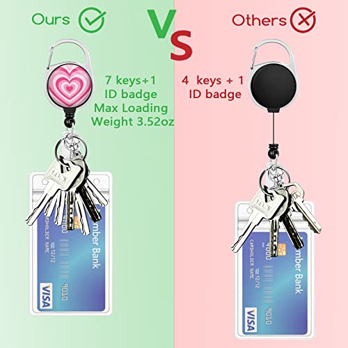 Id Badge Holder With Breakaway Lanyard, Retractable Badge Reel Heavy Duty, Cute Lanyards For Id Badges Ajustable, Teacher Nurse Work Office Gifts, Purple Love Heart Coffee Cafe Latte Design #TOP4