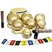 Tibetan Singing Bowl Set of 7 Himalayan Bowl Vajra Engraved Chakra bowl Authentic 7 metals Handmade in Nepal for Yoga, Chakra healing, Deep Relaxation Mindfulness