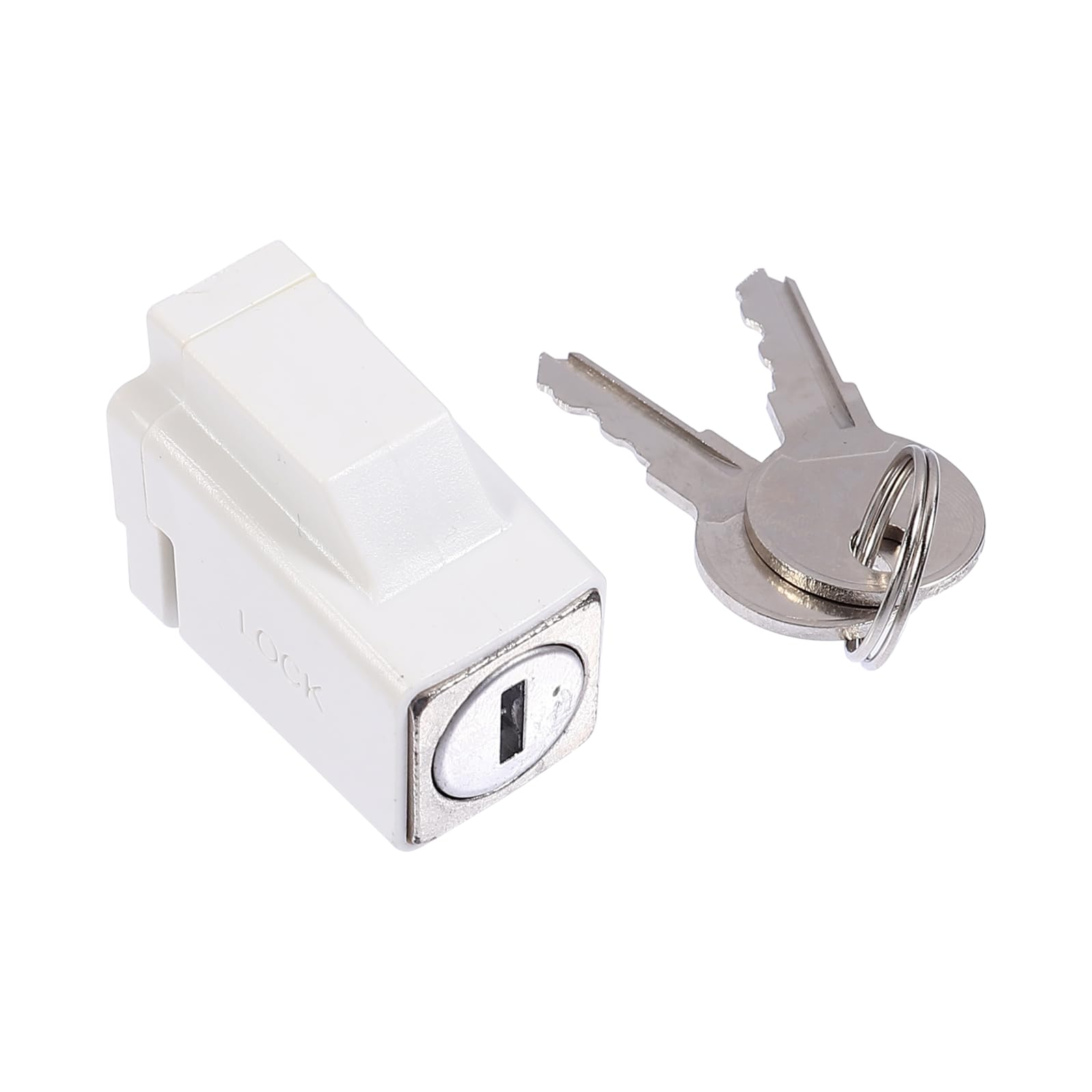 Cerradura zinc antiarañazos para ventana de aleación y puerta color blanco