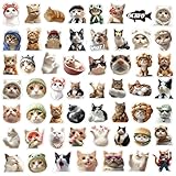 Opérez facilement: Profitez d'une décoration facile avec des autocollants pour chat réutilisables qui adhèrent en douceur et détachez proprement. Leur adhésif doux permet de repositionner sans déchirer les surfaces, tout en laissant zéro à gauche