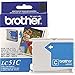 Brother LC51C OEM Ink - DCP 130 330C 350C FAX 1860 1960C 2480C 2580C MFC 230C 240C 440CN 465CN 665CW 685CW 845CW 885CW 3360C 5460CN 5860CN Cyan Ink (400 Yield) - Brother LC51C