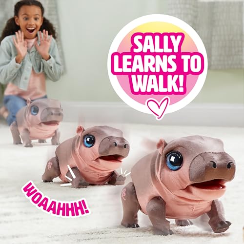 FurReal Sally The Silly Hippo, 9 Inch Interactive Plush, Kids Toys for Ages 4 Up by Just Play, Kids Toys for Ages 4 Up by Just Play by FurReal - Image 3