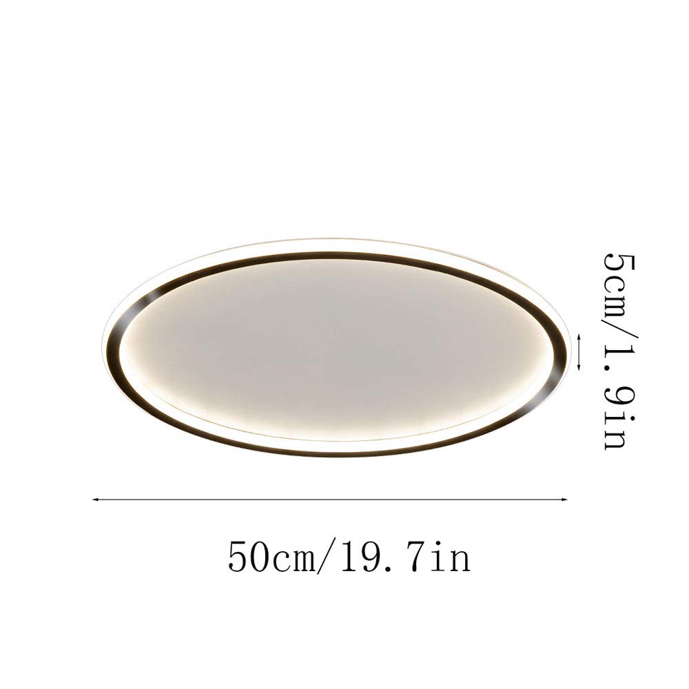 Lámpara de techo LED de montaje empotrado Lámpara de techo interior redonda simple para el hogar Regulable 3 temperaturas de color en una luminaria Luminaria Delgada 1.9 pulgadas Delgada Adecu
