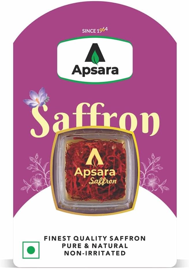 Natural Kesar Saffron Keshar for Pregnancy, Cooking, Milk, Biryani, Tea,Sweets & Beauty Fair Skin, Tilak, Puja | Pure Finest Saffron Kashmiri Kesar (1 gm)