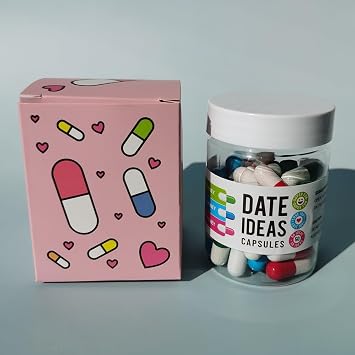 50pcs Date Night Ideas Capsule Bottle - Valentines Day Gifts for Couples