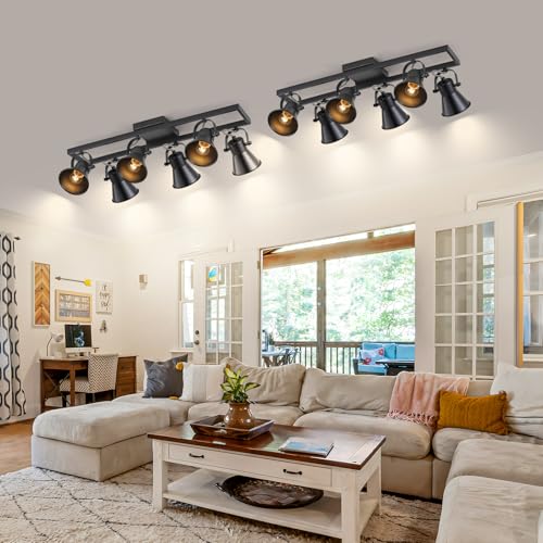 SEEBLEN-6-Light-Track-Lighting-Fixtures-Ceiling-Black-Kitchen-Track-LightModern-Track-Lighting-Flexibly-Rotatable-Light-Heads-for-Living-Room-Bathroom-Hallway SEEBLEN 6 Light Track Lighting Fixtures Ceiling Black Kitchen Track LightModern Track Lighting Flexibly Rotatable Light Heads for Living Room Bathroom Hallway