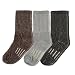 3 Pairs Thermal 60% Merino Wool Socks Thermal Hiking Crew Winter Small Kids Pack