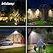 intelamp 4400mAh Solar Flood Lights, 2 Pack Outdoor Solar Security Light Dusk to Dawn Auto On/Off IP65 Waterproof Solar Powered Lights for Porch, Balcony, Yard, Garage, Barn, Garden