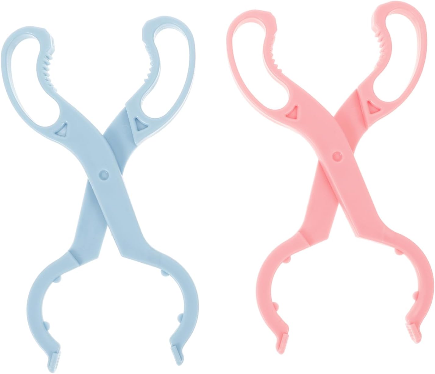 HANABASS 10pcs Bottle Clip Feeder Tong Scald Feeding Clamp Ergonomic Design for Comfortable to Hold for Cleaning Items Stylish Colors