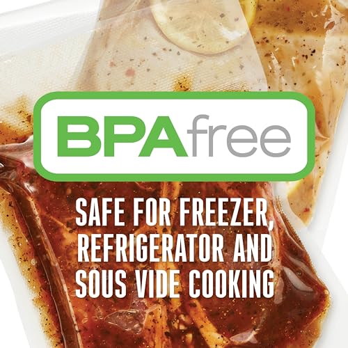 Image of Weston Vacuum Sealer Bags, 2 Ply 3mm Thick, for NutriFresh, FoodSaver & Other Heat-Seal Systems, for Meal Prep and Sous Vide, BPA Free, 8 inch x 20' & 11 inch x 16' Rolls for Custom Sizes, 7 Count, Clear