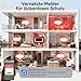 CPVAN 4G + WiFi Smart Rauchmelder Vernetzt mit 7" Touchscreen Zentralpanel, TÜV Zertifiziert EN14604, LTE-M ohne WLAN Erforderlich, 10 Jahre Batterie, Anruf/SMS-Alarm, App-Benachrichtigung