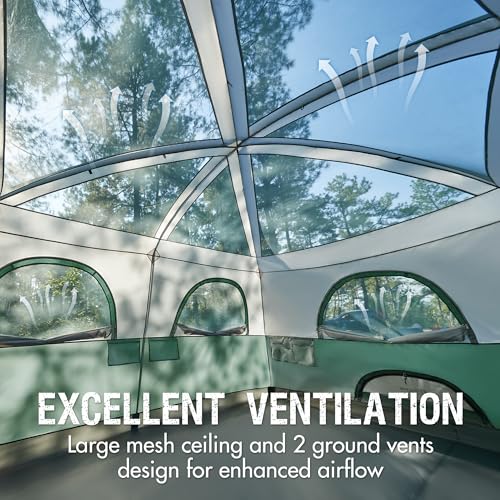 Portal 8 Person Tents for Camping, Easy Setup Cabin Tent with Large Porch, Waterproof Family Camping Tent for Outdoor Camping, Patio - Image 4