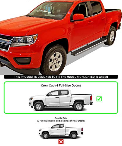 Estribos laterales acero inoxidable 6 in para Chevy Colorado miniatura 2