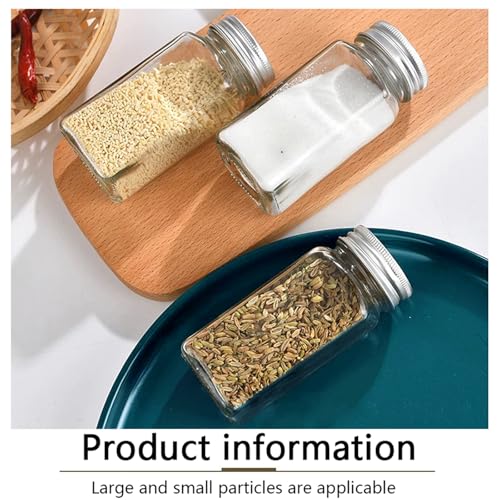 WyndShades 24 Pack 120ml Airtight Glass Spice Jars, Herb & Spice Storage Containers with Lids, Includes Funnels & Labels, Stackable for Kitchen Organization. - Image 6