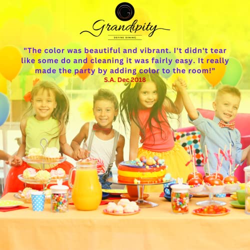 Grandipity Magenta 6 Pack Premium Disposable Plastic Tablecloth 54 Inch. X 108 Inch. Rectangle Table Cover #TOP4