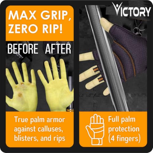 Image of Victory Gym Gloves for Men with Wrist Support Accessories, Gym Gloves for Women for Weightlifting, Gloves for Gym Workout for Training, Exercise, Cycling Gloves, Bike Sports Gloves (Orange)