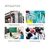 TEN-HIGH Platinum Mesh Electrode 10mm x 10mm x 52mm, 99.99% Purity Pt Electrode, Electrochemistry Electrolytic Analysis Pt Electrodes with Platinum Mesh Sheet and PTFE Body