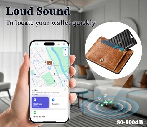 Wallet Tracker Card Compatible with Apple Find My - image 2