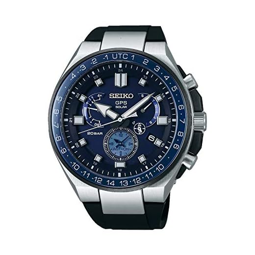 Seiko astron Reloj para Hombre Analógico de Solar con Brazalete de Silicona SSE167J1