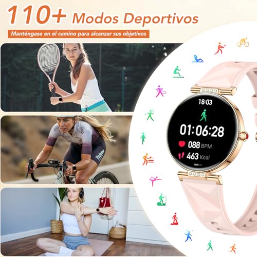 Thumbnail 1 de CIVO Reloj Smart Mujer Oro Rosa ✨ - Llamadas y Mensajes