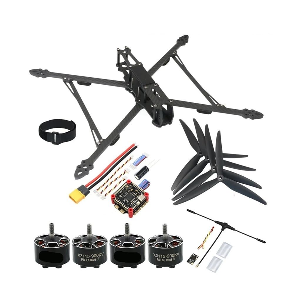 Kit De Marco De 10 Pulgadas Y 427mm, Motor De Vuelo 60A 4 En 1 De 900KV, Hélice De 10 Pulgadas Compatible Con Mark4 V2 X3115 F4 HTX078(Stand with RX)
