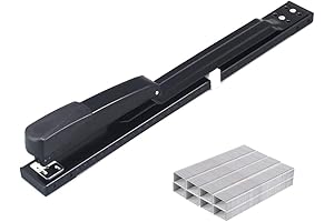 HECTICR Long Reach Stapler, 50 Sheet Capacity Stapler with 1600 Staples for Heavy Duty Stapling