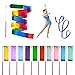 20 PCS 6. 6Ft Gymnastics Ribbon Multi-Colored Dance Ribbon Streamers for Kids Art Dance