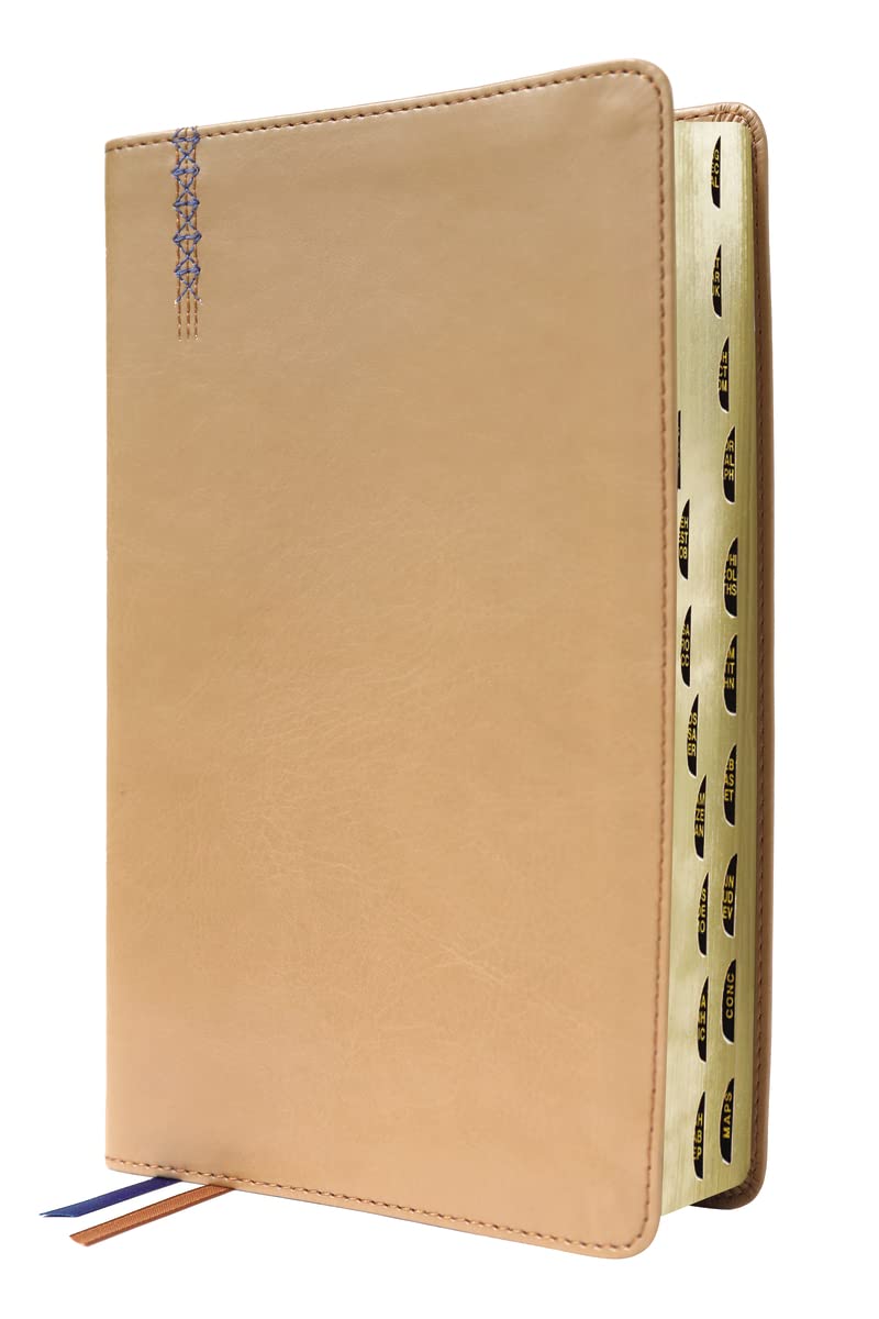 NIV, Student Bible, Personal Size, Leathersoft, Tan, Thumb Indexed, Comfort Print      Imitation Leather – April 4, 2023