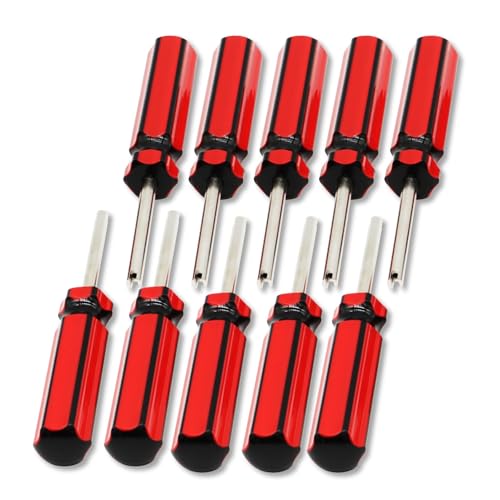 Yunnergo 10Pcs Car Auto Screwdriver Valve Stem Core Remover Tire Tube Installer Repair Tool 6523339