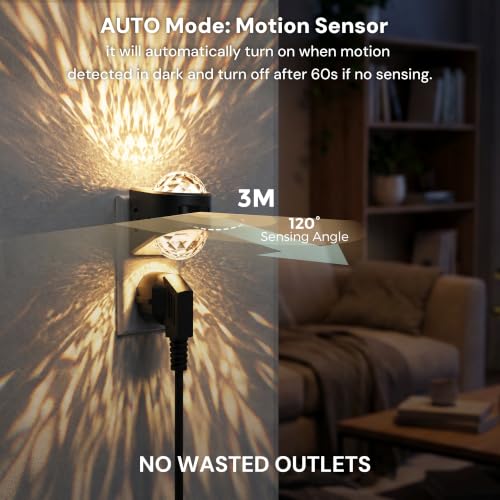 Image of L LOHAS LED Motion Sensor Night Light, Projector Night Light,Color Changing