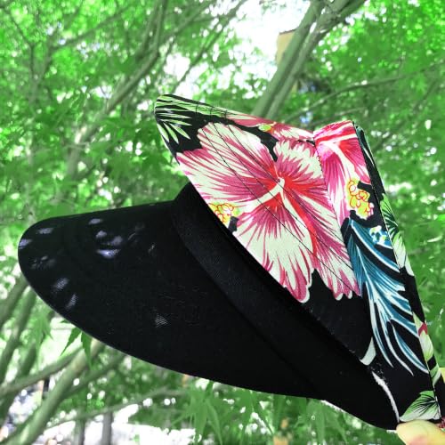 Image of Sun Visor Hats Women Wide Brim Adjustable Clip On Visors Beach Men Hat