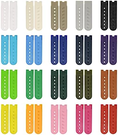 PENTA ANGEL Snapback Strap Cover 20Pairs 7Holes Replacement Fasteners Buckle Extender Baseball Cap Cowboy Hat Snap Strap Clip