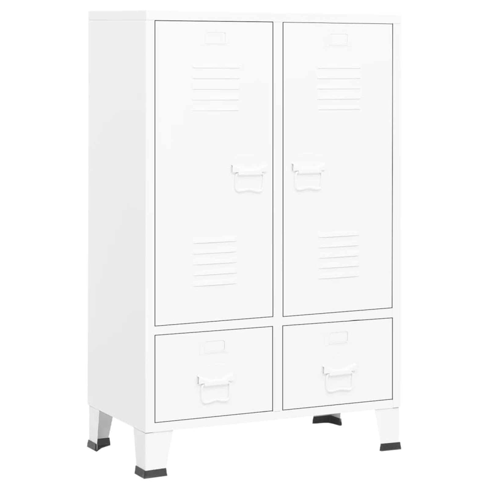 Armadio Industriale Bianco 67x35x107 cm in Acciaio,Mobili,Armadietti e portaoggetti,Armadi(SPU:339611)