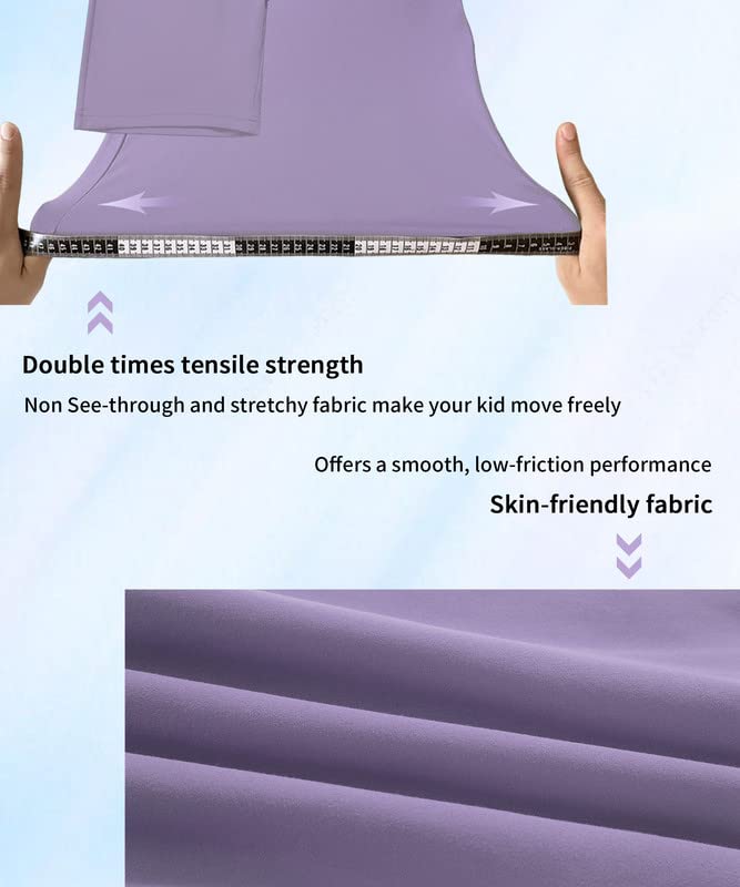 YOGAFREE Girls' 4" Volleyball Spandex Shorts Youth Bike Yoga Shorts with Pockets Dance Running Athletic Shorts4