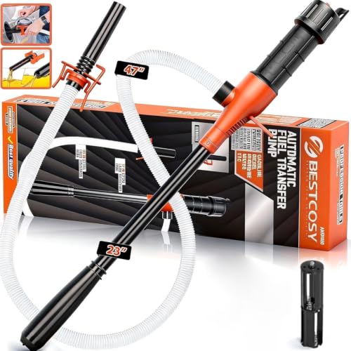 3.2 GPM Portable Fluid Transfer Siphon Pump with 47' Hose