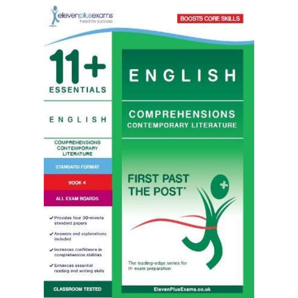 11+ Essentials English Comprehensions: Contemporary Literature Book 4  Standard Format
