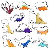 ALTA CALIDAD: El cortador de galletas de dinosaurio está hecho de acero inoxidable apto para alimentos, que es seguro y no tóxico, no se oxida después del lavado, es resistente a la corrosión y a altas temperaturas, y se puede reutilizar. Esto es imprescindible en la cocina.