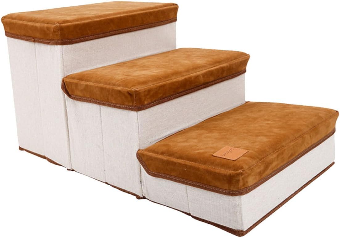 SUPVOX 1Pc Pet Stair for Dogs Steps Jumping Ladder Convenient Storage Case for Puppies Easy Installation Space Saving Design