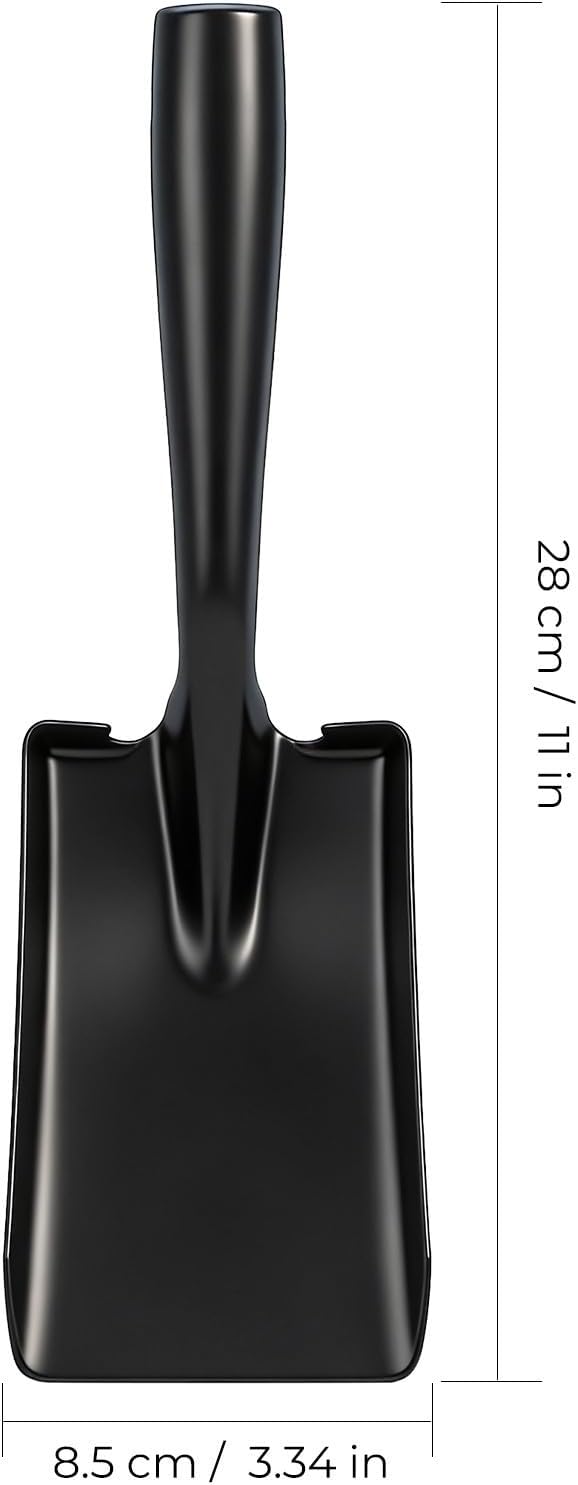 LABRIMP Convenient Fireplace Shovel for Coal and Garden Use Manganese Steel Spade with Ergonomic Handle