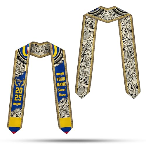 Mostefy Personalized Colombia Graduation Stole Sash 2025, Custom Colombians Graduation Sash, Congratulation Gifts2