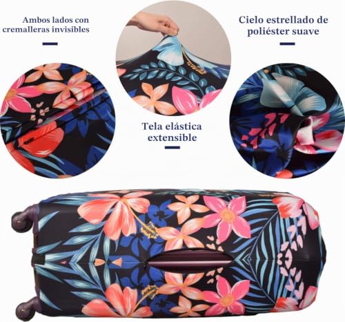 Miniatura 3 de Goxunyuan Cubierta Para Equipaje, Cubierta Protectora Lavable Para Maleta - Protector Elástico Con Maleta Spandex De Viaje Se Adapta A Equipaje De 19 A 30 Pulgadas