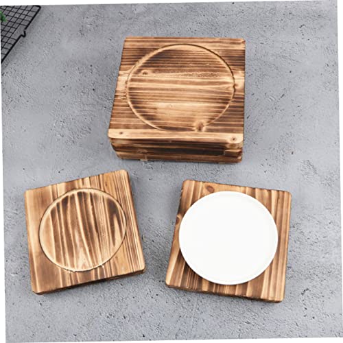 KJHBV Esteira De Mesa De Pedra Tripé Bases Para Copos Rústicas Bandejas De Mesa Para Comer Bancadas