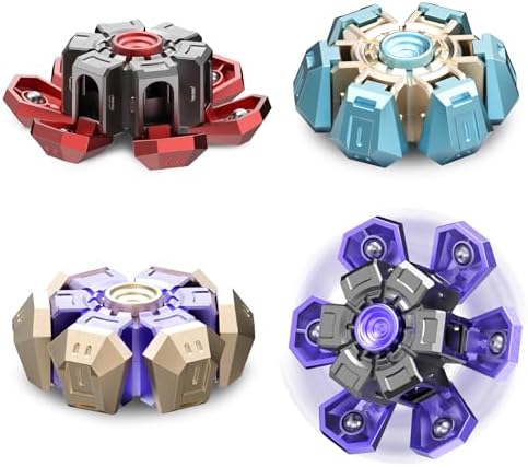 ATESSON 4 Pack Fidget Spinner Toys for Kids and Adults Stress Relief Sensory Toys for Boys and Girls Birthdays Party Favors Classroom Prizes Fidget Spinners