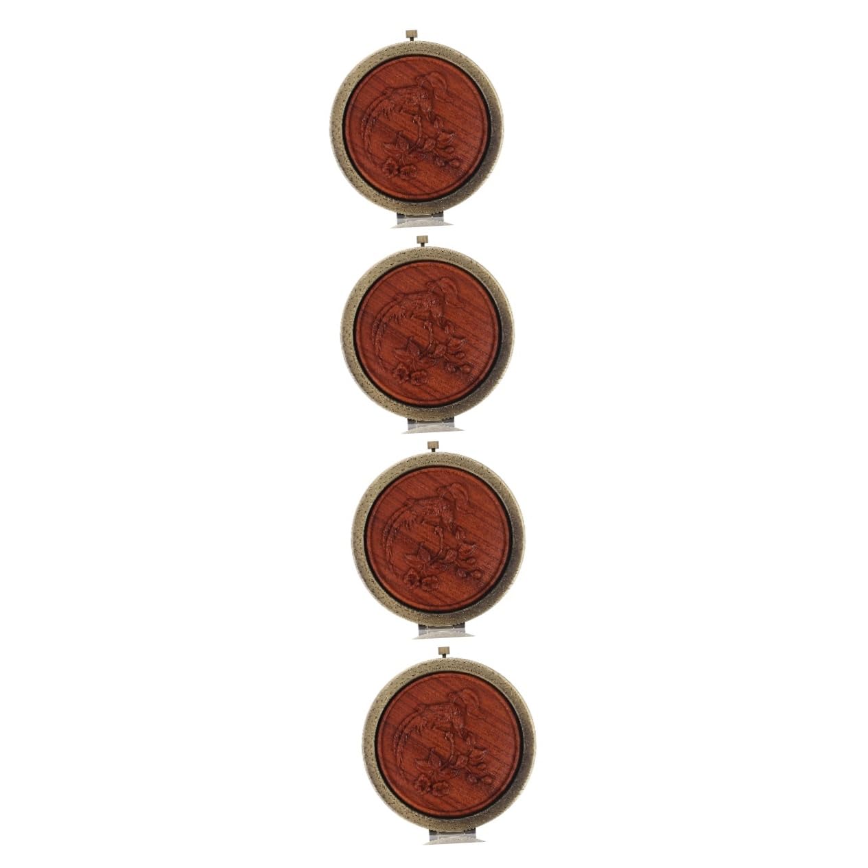 4 Pezzi Specchietto Vintage Doppio per Compatto e Portatile Accessorio per Viaggio per Donne e Ragazze