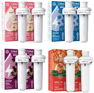 Sirkull Frosted Refreshers Flavor Variety Pack (8-Pack): Black Cherry, Blue Raspberry, Apple & Sweet Tea