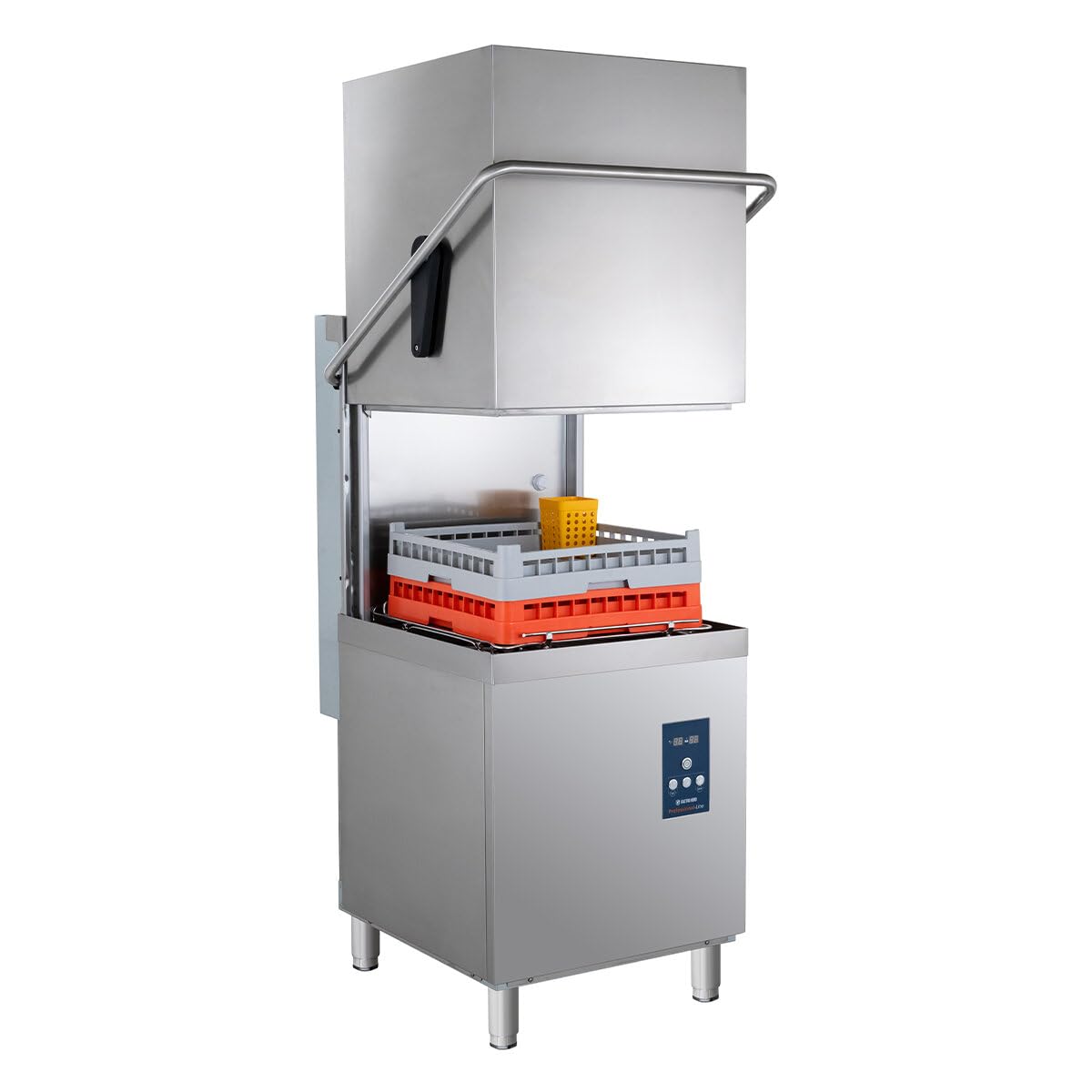 GastroHero Haubenspülmaschine 50x50, 400 V, Edelstahl PROFI-HSM54SL