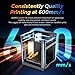 FLASHFORGE 3D Printer AD5M, 1-Click Full-Auto Calibration 600mm/s Fast Printing, CoreXY High-Speed Precision with Every Layer, 3S Quick-Swap Nozzle, Customizable Enclosure, Build Volume 220*220*220mm