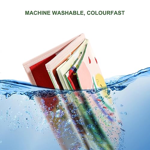 TK99SW Baby Spielzeug 0-12 Monate, Bauchlage Spielzeug Baby, Faltbarer Spiegel Spielzeug mit Knisterbuch, Visuelle Auditive Taktile Stimulation, Geschenke für Jungen Mädchen