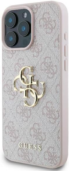 CG Mobile Guess GUHCP16X4GMGPI Pink Phone Case for iPhone 16 Pro Max 6.9'' Hardcase 4G Big Logo