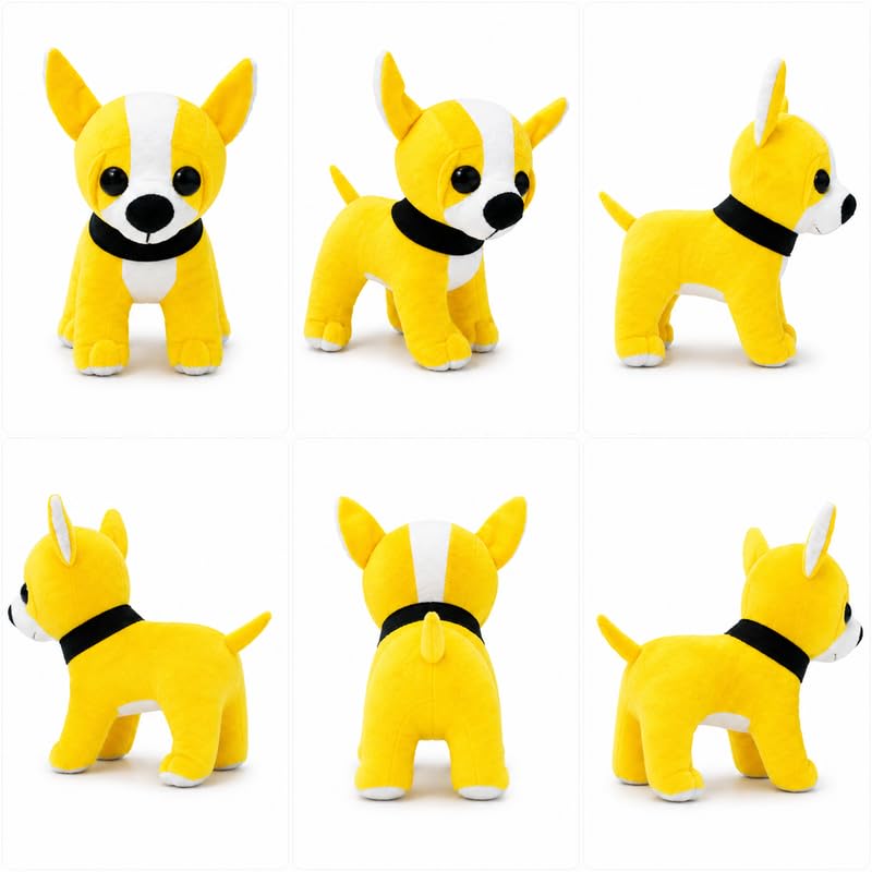 Image of Yellow Dog Soft Toy 25 cm Plush Stuffed Puppy Toy for Kids | Ultra Soft Dog Teddy | Cute Animal Plush Doll | Washable Cuddly Toy for Boys, Girls & Babies | Birthday Gift, Home Decor